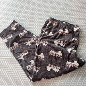 Snoopy Gray & Pink Plush PJ Bottoms

Size XXL